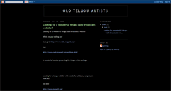 Desktop Screenshot of oldteluguartists.blogspot.com