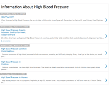 Tablet Screenshot of informationabouthighbloodpressure.blogspot.com