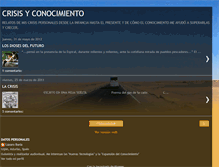 Tablet Screenshot of crisisyconocimiento.blogspot.com
