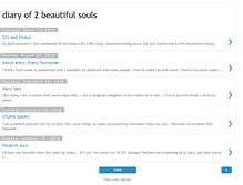 Tablet Screenshot of diaryof2beautifulsouls.blogspot.com