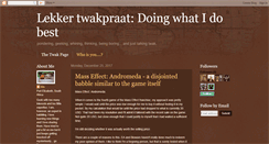 Desktop Screenshot of lekkertwakpraat.blogspot.com