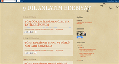 Desktop Screenshot of dokuzdiledebiyat.blogspot.com