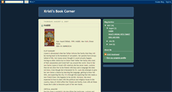 Desktop Screenshot of kristisbookcorner.blogspot.com