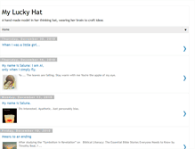 Tablet Screenshot of myluckyhat.blogspot.com
