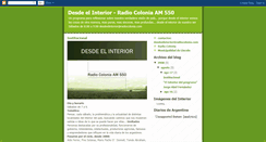 Desktop Screenshot of desdeelinterior-radiocolonia.blogspot.com