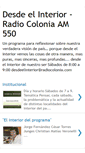 Mobile Screenshot of desdeelinterior-radiocolonia.blogspot.com