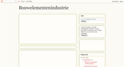 Desktop Screenshot of bouwelementenindustrie.blogspot.com