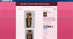 Desktop Screenshot of kreativ-otletek-hazban-kertben.blogspot.com