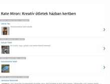 Tablet Screenshot of kreativ-otletek-hazban-kertben.blogspot.com