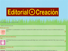 Tablet Screenshot of editorialcreacion.blogspot.com