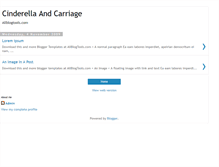 Tablet Screenshot of cinderella-and-carriage.blogspot.com