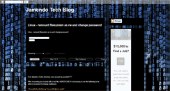 Desktop Screenshot of jamendotech.blogspot.com