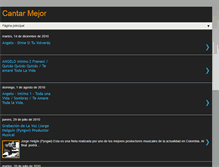 Tablet Screenshot of cantarmejor.blogspot.com