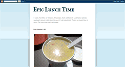 Desktop Screenshot of epiclunchtime.blogspot.com