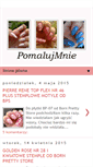 Mobile Screenshot of pomalujmnie.blogspot.com