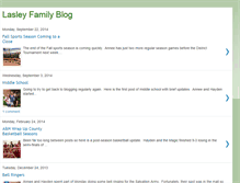 Tablet Screenshot of lasleyfamilyblog.blogspot.com