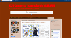 Desktop Screenshot of congressoabraplipufma.blogspot.com
