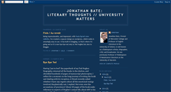 Desktop Screenshot of jonathanbate.blogspot.com