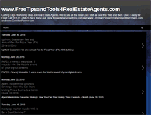 Tablet Screenshot of freetipsandtools4realestateagents.blogspot.com