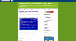 Desktop Screenshot of geekyfibernews.blogspot.com