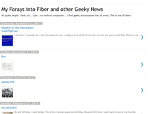 Tablet Screenshot of geekyfibernews.blogspot.com