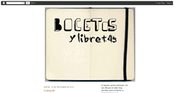 Desktop Screenshot of bocetosylibretas.blogspot.com