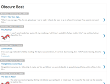 Tablet Screenshot of obscurebeat.blogspot.com