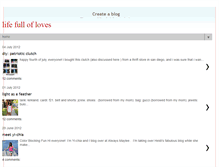 Tablet Screenshot of lifefullofloves.blogspot.com