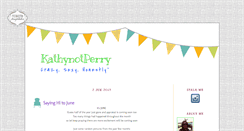 Desktop Screenshot of kathynotperry.blogspot.com