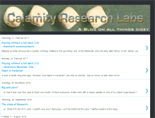 Tablet Screenshot of calamityresearchlabs.blogspot.com