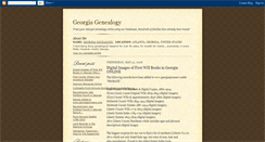 Desktop Screenshot of georgiagenealogystories.blogspot.com