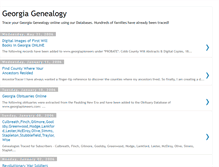 Tablet Screenshot of georgiagenealogystories.blogspot.com