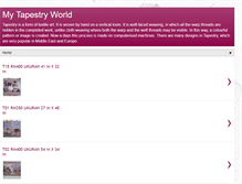 Tablet Screenshot of mytapestryworld.blogspot.com