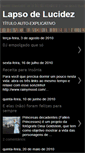 Mobile Screenshot of lapsodelucidez.blogspot.com