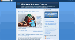 Desktop Screenshot of newpatientcourse.blogspot.com