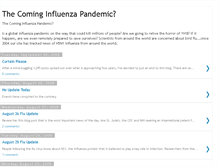 Tablet Screenshot of influenzapandemic.blogspot.com