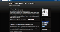 Desktop Screenshot of futsal-telhadela.blogspot.com