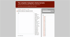 Desktop Screenshot of malayalamcinematorrents.blogspot.com