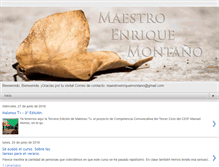 Tablet Screenshot of maestroenriquemontano.blogspot.com