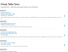 Tablet Screenshot of cheaptablesaws.blogspot.com