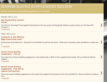 Tablet Screenshot of bodybuildingsupplementreview.blogspot.com