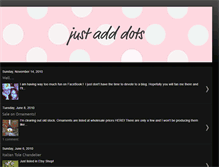 Tablet Screenshot of justadddots.blogspot.com