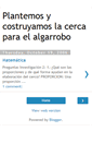 Mobile Screenshot of nosabemosplantaralgarroba.blogspot.com