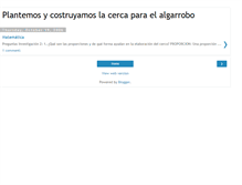 Tablet Screenshot of nosabemosplantaralgarroba.blogspot.com