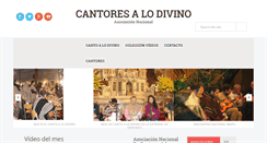Desktop Screenshot of cantoresalodivino.blogspot.com