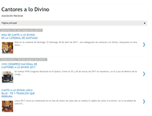 Tablet Screenshot of cantoresalodivino.blogspot.com
