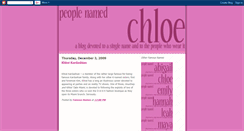 Desktop Screenshot of people-named-chloe.blogspot.com