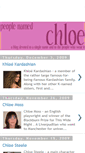 Mobile Screenshot of people-named-chloe.blogspot.com