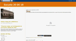 Desktop Screenshot of escuela20de18.blogspot.com