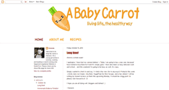 Desktop Screenshot of ababycarrot.blogspot.com